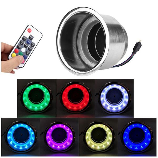 

universal foldable car drink bottle led cup holder stand car interior accessories suit for boat yacht rv and truck modification