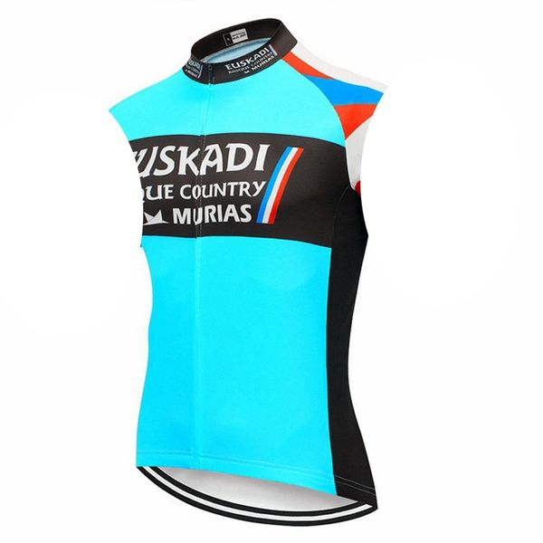 Euskadi Team ciclismo Maglia senza maniche mtb Bike Top Gilet da corsa su strada Uniforme sportiva estiva Camicie da bicicletta traspirante Ropa Ciclismo S21050608