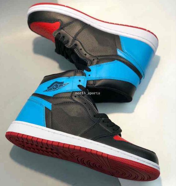 

1 high og wmns unc to chicago 1s basketball shoes man woman white chicago red game royal blue black men sport designer sneakers