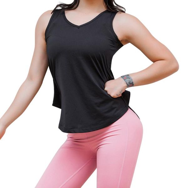 

women yoga vest t-shirt fitness tank yoga running gym jogging vest female sports workout gym clothing feminina, White;red