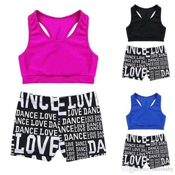 

kids designer clothes boys tracksuits girls summer sportwear letter printed shorts sports suits dance racing crop shorts ayp5677, White