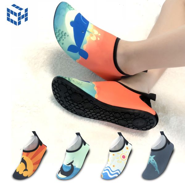 

kids beach shoes swim water shoes for girls boys summer men women water seaside sneaker slippers for men children, Black;red