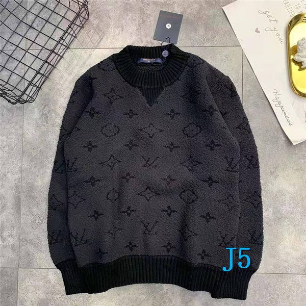 

mens designer sweater wool striped style sweatshirts warm thick autumn winter brand sweater wool inside women sweaterj5, White;black