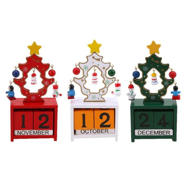 

christmas mini wooden calendar decoration creative christmas gifts