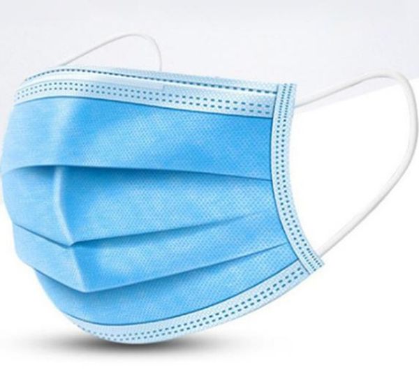 

одноразовые маски 3-х слойные ушной пыли маски рот крышка гермошлема 3ply нетканые анти-респиратор мягкий воздухопроницаемый безопасности ма