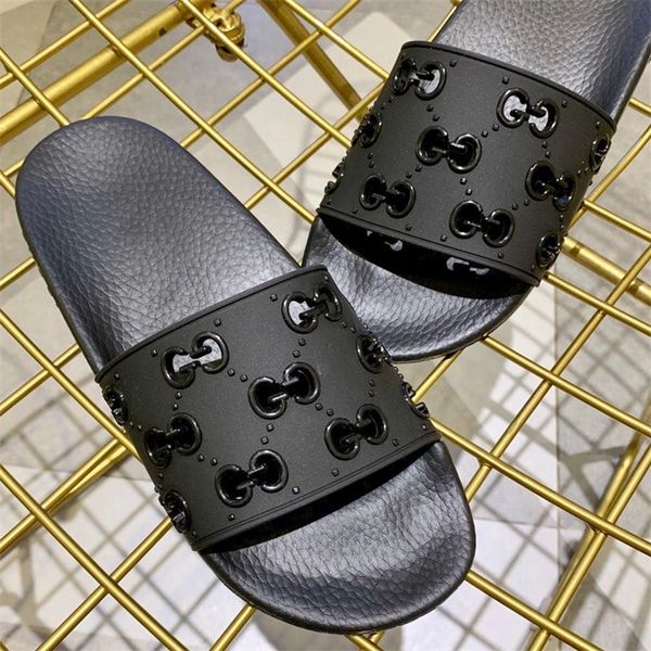 

2019 new ummer lide andal men women rubber lide andal fa hion brand lipper luxury de igner hoe indoor and outdoor lipper with box
