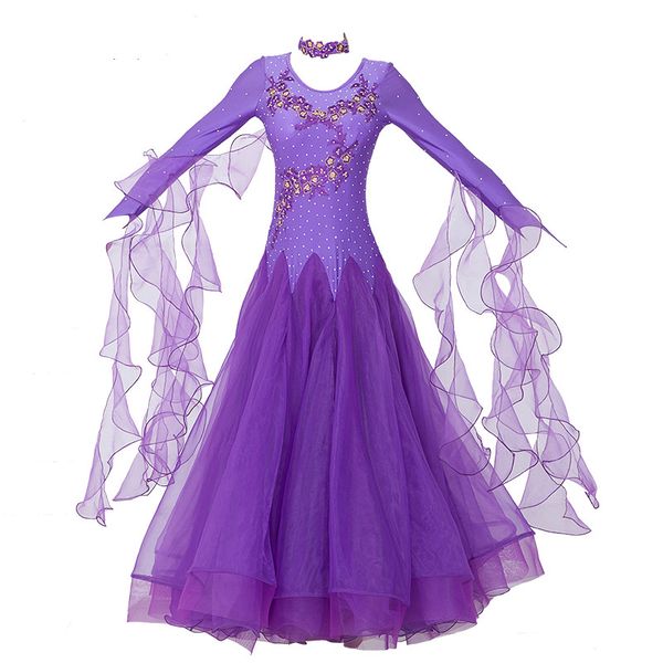 

women ballroom dance dresses standard ballroom dancing clothes competition standard dance dress waltz foxtrot dress, Black;red