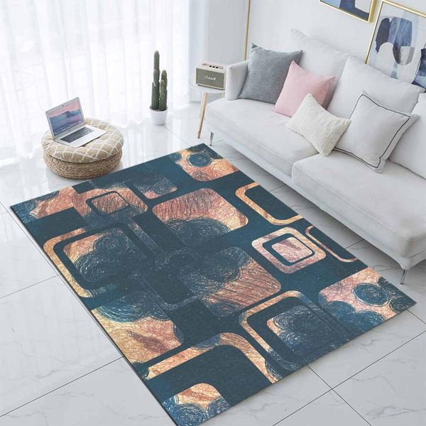 

else green brown geometric watercolor 3d print non slip microfiber living room modern carpet washable area rug mat