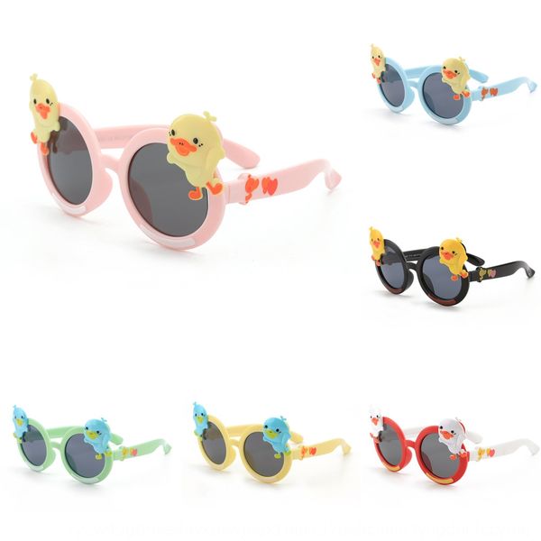 

boca youth cartoon silicone sun little duck polarized sunglasses cute fashionable silicone sunglasses ok22021, Blue
