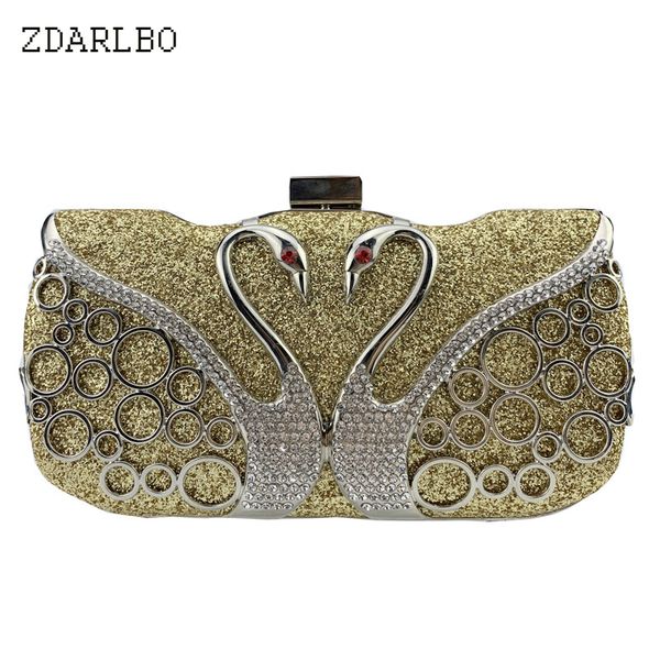 

luxury crystal bags women evening bags rhinestone swan clutch luxury handbags women designer