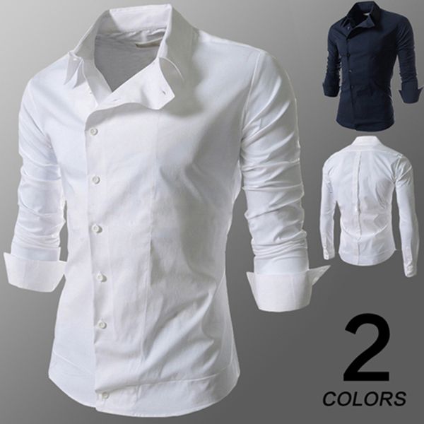 

new arrival america europe style fashion classic men's casual shirts -2xl long sleeve young man slope bottons shirt slim fit, White;black