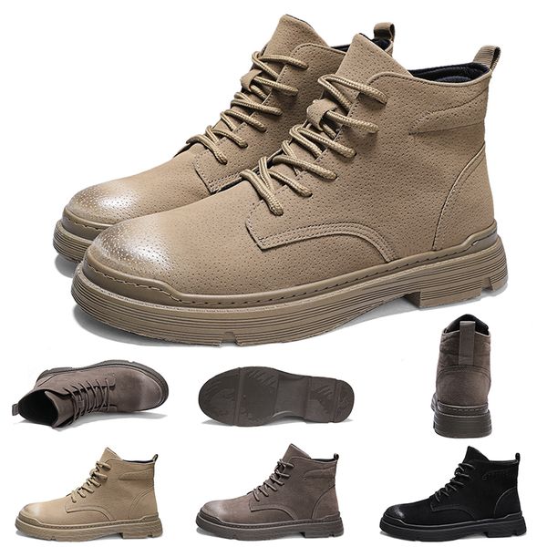 

2020 new arrival winter men martin boots leather warm shoes motorcycle mens ankle boot doc martins couple oxfords shoes 39-44 homemade brand, White;red