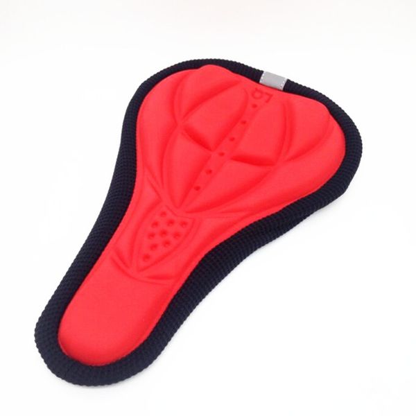 Cuscino da sella in gel di silicone 3D Coprisedile per bici da montagna in gel per bici Tessuto antiscivolo + cuscino in cotone aeronautico