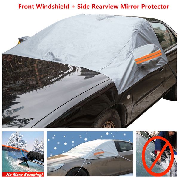 

universal auto winter snow anti-frost front glass sunshade sun protection semi-car clothing car cover r-3909 parasol car covers