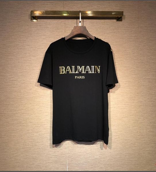 

Summer t hirt de igner t hirt fa hion printed hort leeve 100 cotton hipping 13 balmain 13 men woman t hirt 52