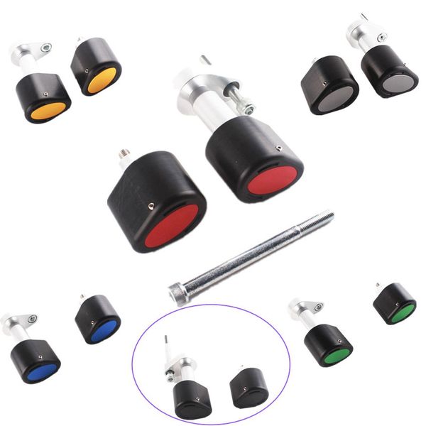 

stator slider crash pads cover protector aluminum 2pcs cnc motorcycle for ninja zx6r 2007 2008 7 color