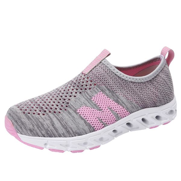 

women summer sneakers sock shoes ladies flats platform breath mesh slip on tenis feminino chaussure femme creepers shoes