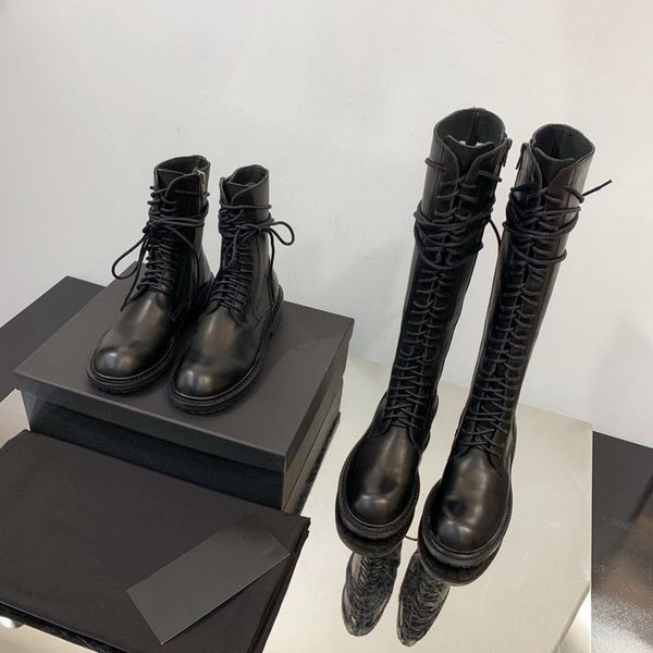 

Female genuine leather bootie women 039 hoe fa hion martin boot low heel lace up au de u du genou boot over the knee botte