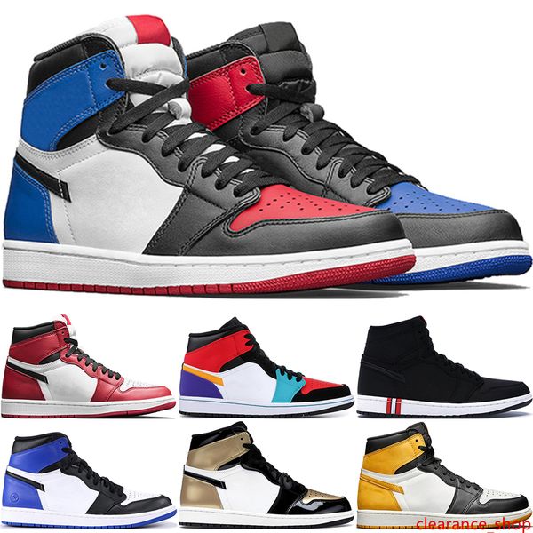 

1 high og mens basketball shoes banned bred toe shadow gold r mens athletics sneakers trainers us 7-13