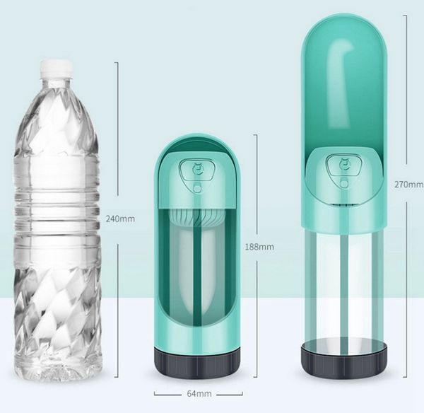 

dog water bottles outdoor pet drinking cups with activated carbon filter no leak puppy bowl pets feeders travel dog supplies lyw3489