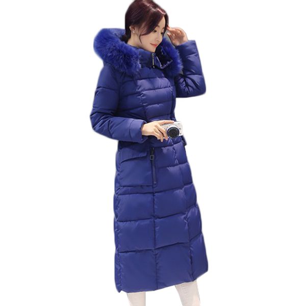

plus size 5xl middle-aged mother costume winter jacket women parkas new hooded down cotton jacket thick warm long coat women y93, Black