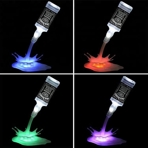 

led 3d color night lamp usb charging intelligent touch switch diy wine bottle lamp household party dining room decorative lamp