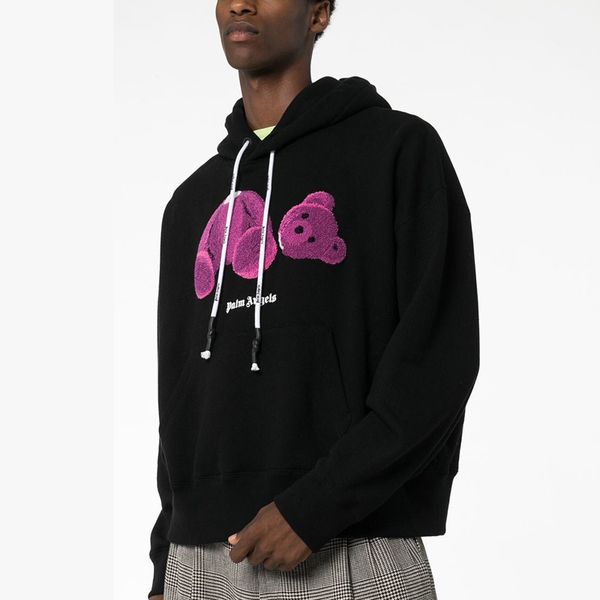 

19fw palm angel hooded weat hirt towel broken bear men women fa hion ca ual pullover high treet four color hoodie hfl wy334, Black