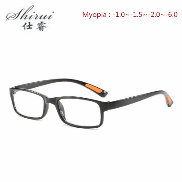 

retro black yellow blue full frame tr90 finished myopia glasses fashion student short sight eyewear-1.0 -1.5 to -6.0