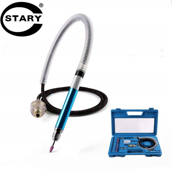

stary 17pcs high-speed air micro die grinder kits mini pencil polishing engraving tool grinding cutting pneumatic tools