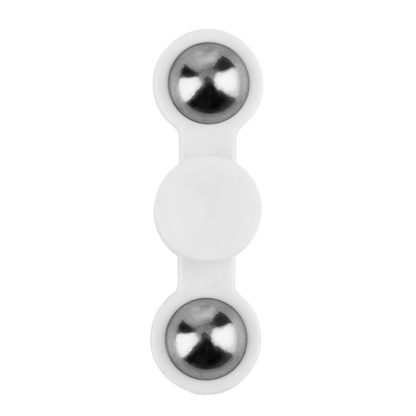 

two ball metal bearing hand spinner toy anti stress autism adhd rotation long time fingertip toy for kid clearance