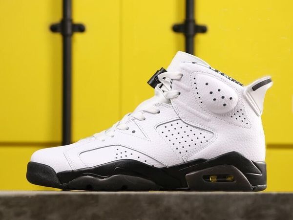 

with box 6 white black basketball shoes new comfort vi motorsport fashion chaussures zapatos sneakers size us7-13