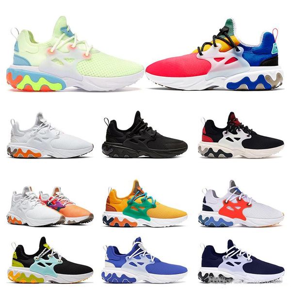 

new react presto beams men women running shoes dharma triple black phantom red barely volt mens breathable trainers sports runners