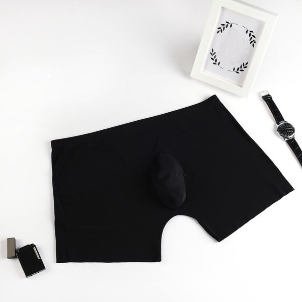 

men underwear shorts underpants pouch soft breathable briefs panties elastic underwear men shorts pouch soft briefs, Black;white