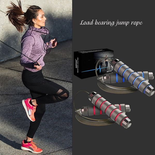 

fashion bearing skip rope speed fitness aerobic jumping exercise and fitness equipment adjustable skipping jump rope 2020 1pc