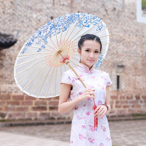 

women sun umbrella bamboo rain-proof oiled paper car umbrella shade rain women decoration wood parasol paraguas mujer new