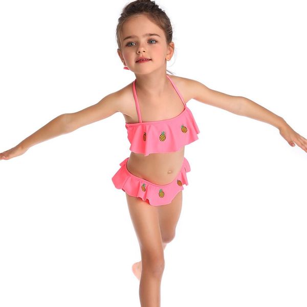 

children pineapple swimsuit swimwear girls swimsuit kids girls beach wear bathing suit girls bikini set biquini
