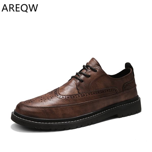 

new 2019 genuine leather shoes men flats fashion men's casual shoes brand man soft comfortable lace up black