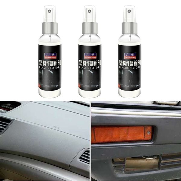 

1 pc car plastic parts refurbishing agent interior renovation wax-30ml coating car interior liquid refurbishing agent