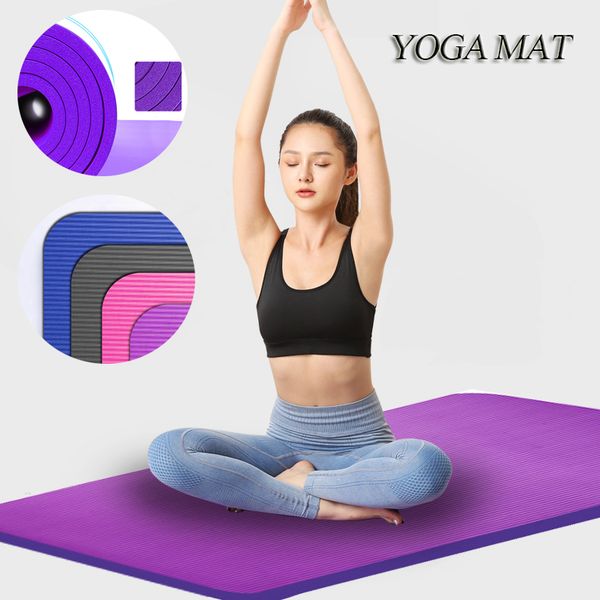 

fast shipping thickness yoga mat non slip fitness gymnastics mat exercise pads beginner fitness environmental gymnastics mats in stock