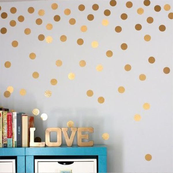 

4sets/200pcs creative wall round dot wall window decoration stickers 2in
