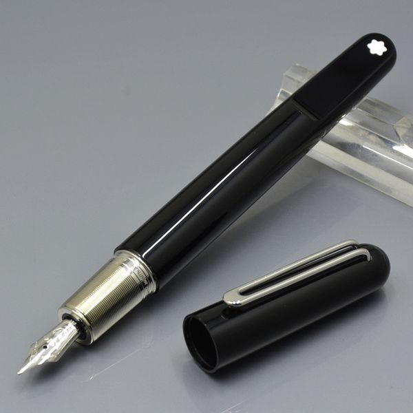 

limited edition matte black fountain pen with magnetic cap business office stationery luxurys mb pens men gift pens stylos de luxe caneta mb