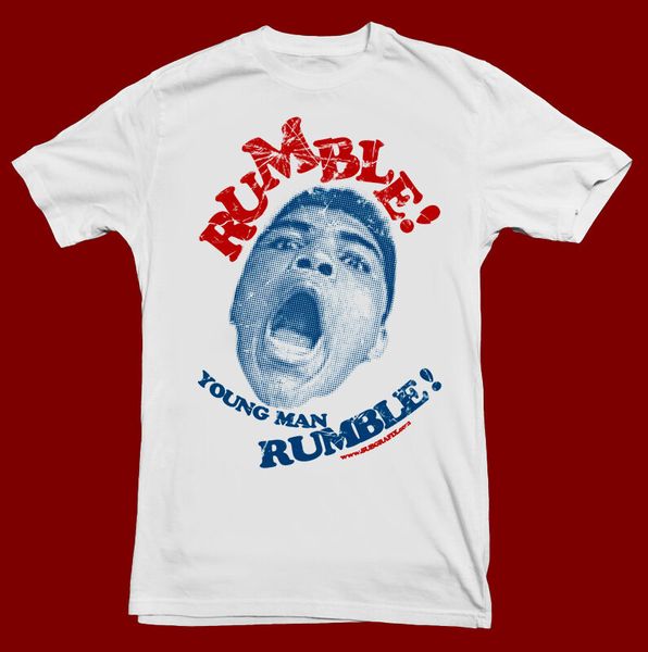 

muhammad ali t-shirt, cassius clay, boxing, mohammed ali tricolor tee, White;black