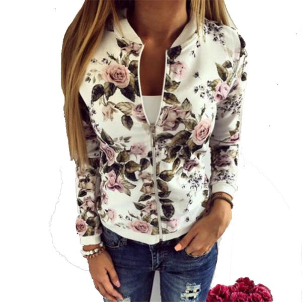 

women jacket womens coat jacket regular women brand flower print girl plus size casual sweatshirt button thin bomber sleeves jackets, Black;brown