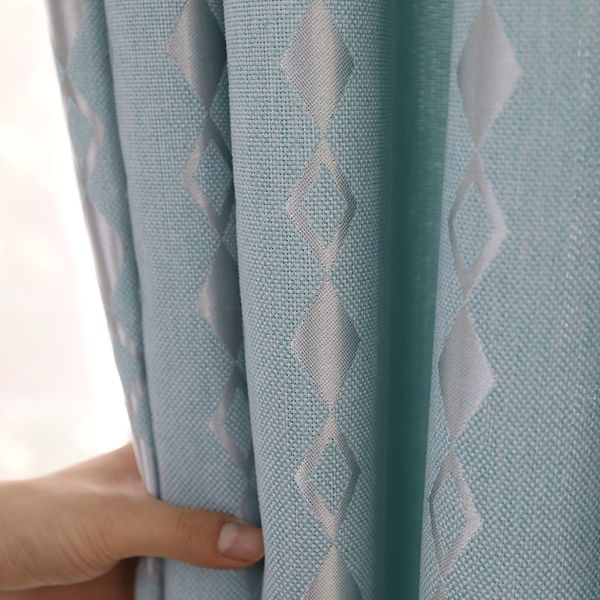 

wholesale explosion simple and fresh nordic ins flax curtains for living room high shading processing customized curtain fabric