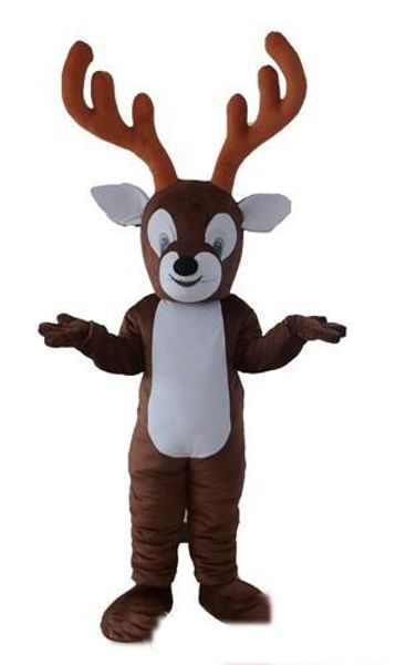 

2019 factory new custom deer mascot costume ing, Red;yellow