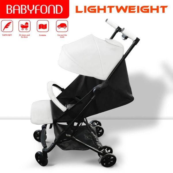 

2109 new babyyoya stroller ultra light portable can sit reclining mini baby umbrella one hand folding