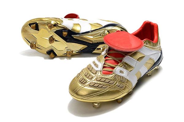 

new 2019 original football boots gold/white dream back 98 predator accelerator fg/ic soccer shoes soccer cleats sports shoes