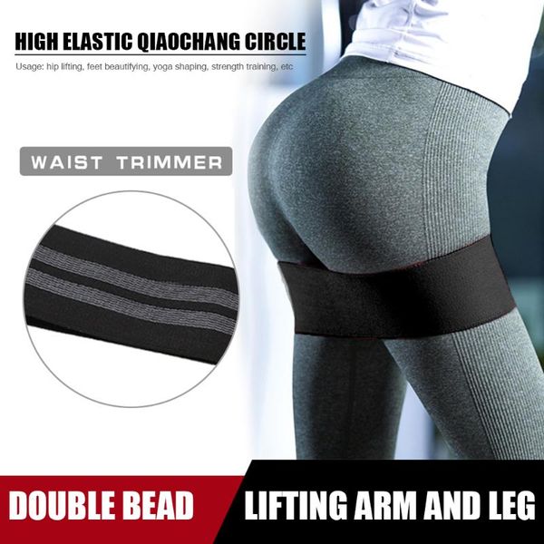

yoga fitness bulift hip circle belt squats training pilates resistance band trainers force core training tool