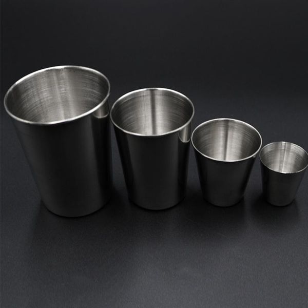 

500ml stainless steel tumbler single wall layer wine beer water egg cup coffee mug collapsible glass ing