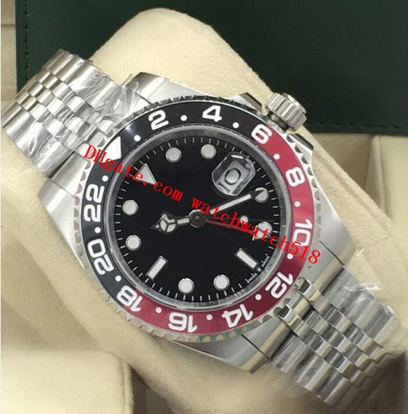 

8 colors elling gmt ii 126719blro 126719 116710 116713 40mm meteorites stainless steel jubilee asia 2813 movement automatic mens watch, Slivery;brown